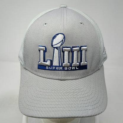 New Era NFL Super Bowl LIII Snapback Gray OS Hat Blue White 9FIFTY LIII Logo