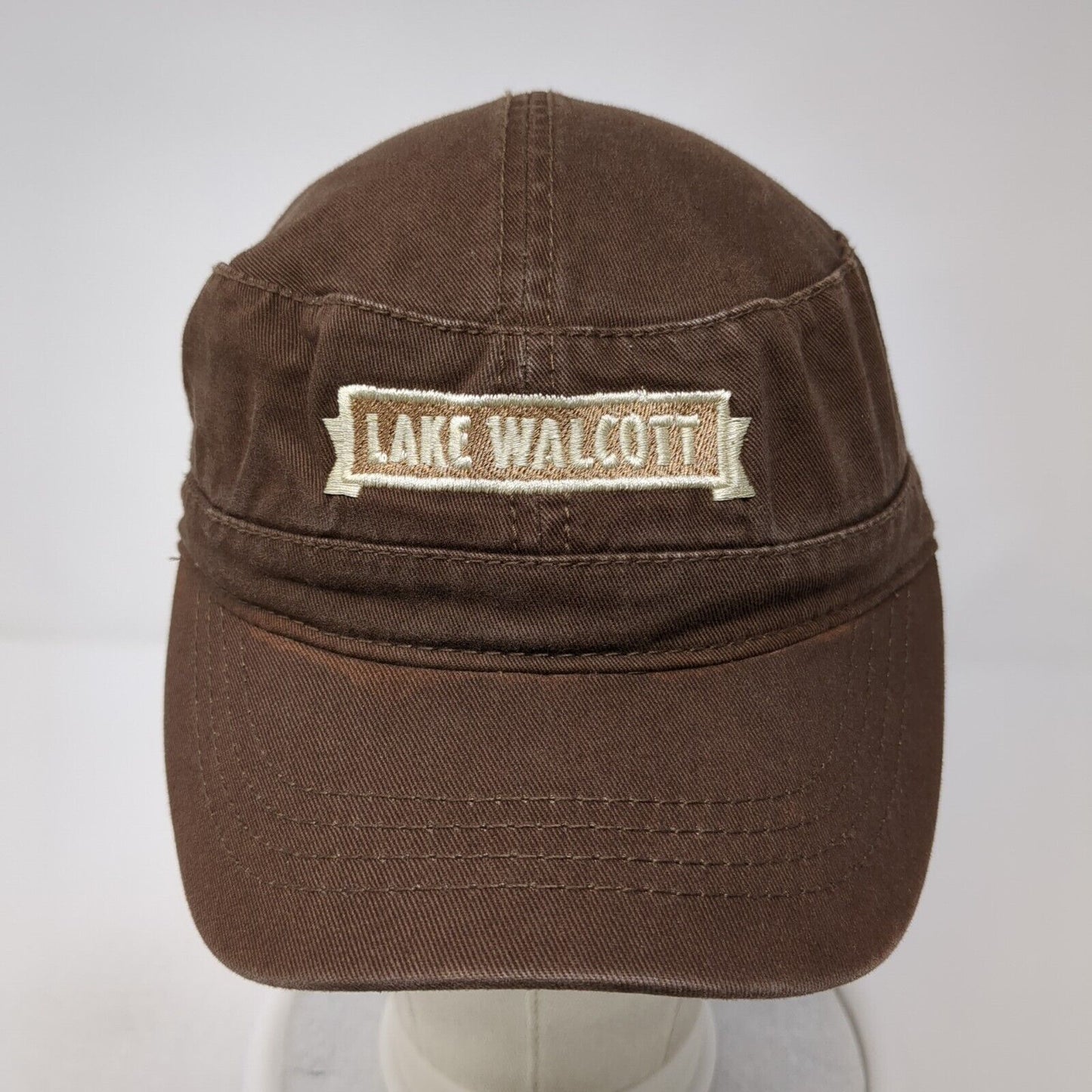 Lake Walcott Cadet Army Cap Brown One Size Adjustable Embroidered Otto Cotton