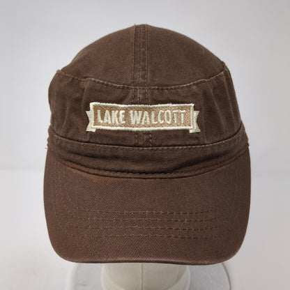 Lake Walcott Cadet Army Cap Brown One Size Adjustable Embroidered Otto Cotton