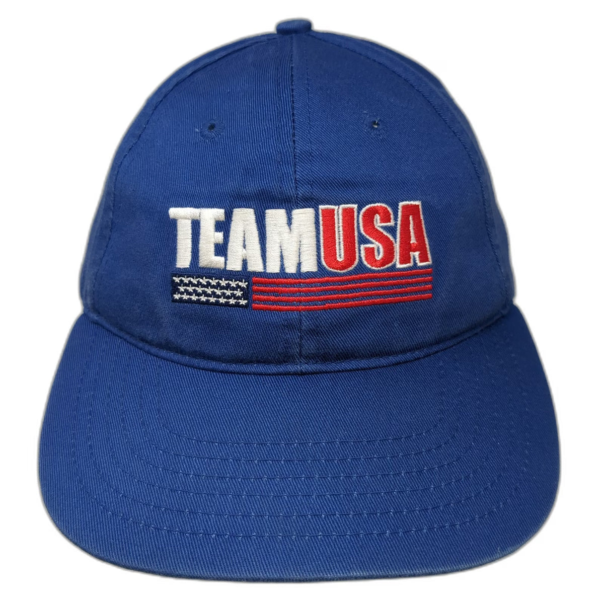 K-Products Team USA Olympic Rings Blue Baseball Cap One Size Strapback Hat