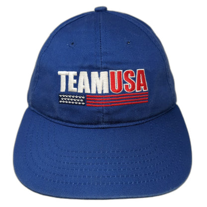 K-Products Team USA Olympic Rings Blue Baseball Cap One Size Strapback Hat