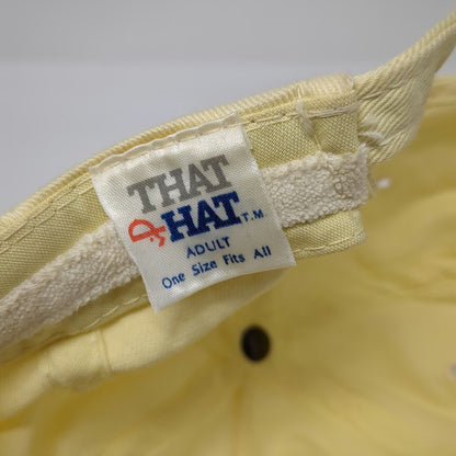 That Hat 5 Panel Yellow One Size Braided Rope Sunnyside Livestock Market Cows