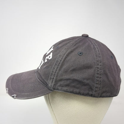 Express Baseball Cap Gray One Size Game Day Distressed Frayed Bill Cotton Hat