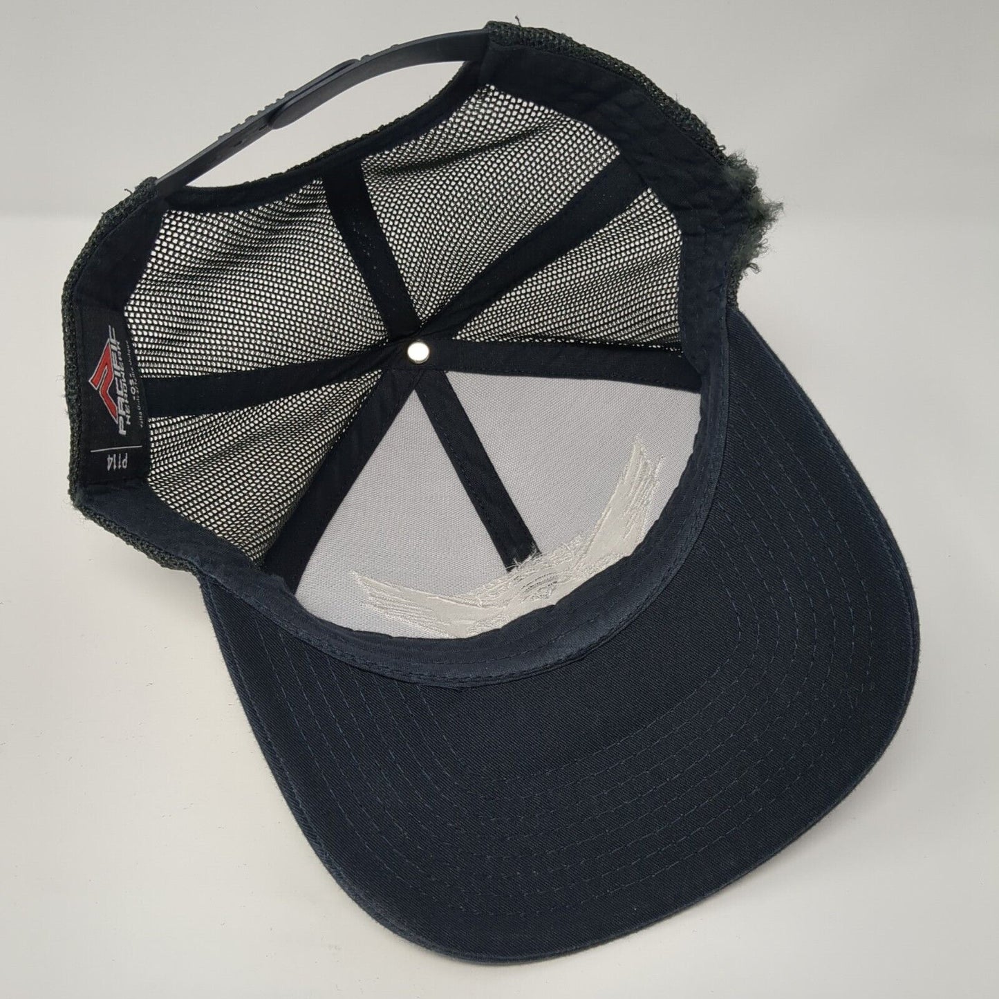 Riverside Falcons Snapback Trucker Hat Blue OS Adjustable Embroidered Mesh Back