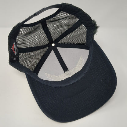 Riverside Falcons Snapback Trucker Hat Blue OS Adjustable Embroidered Mesh Back