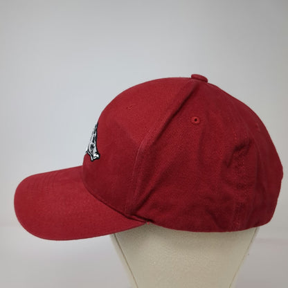 Arkansas Razorbacks NCAA Captivating Red One Size Cap Hat Strapback Cotton Logo