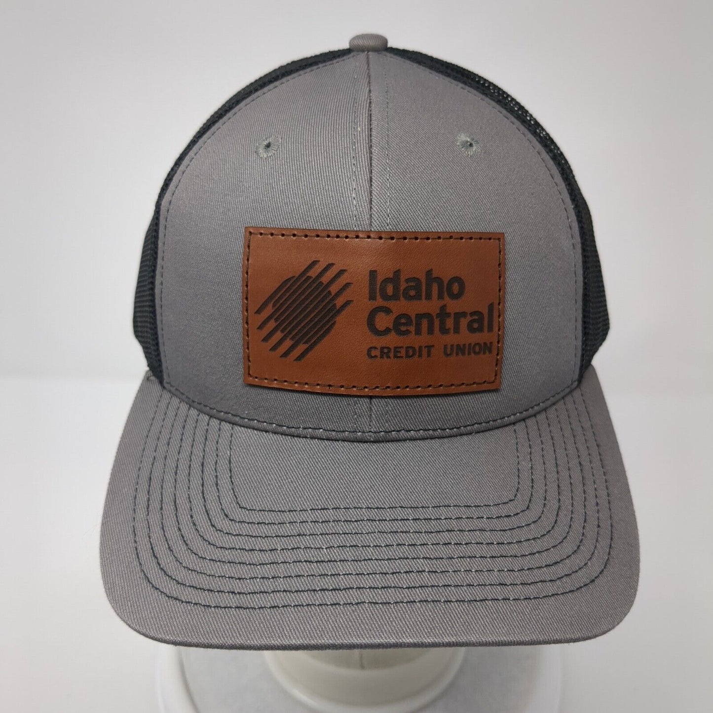 Idaho Central Credit Union Snapback Trucker Hat Gray OS Adjustable Outdoor Cap