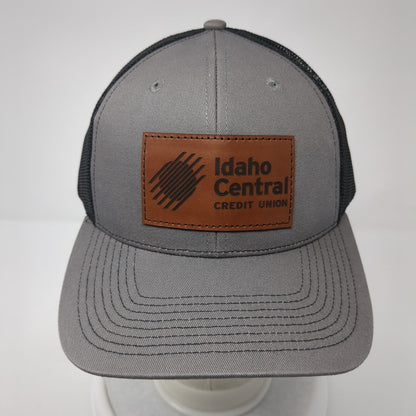Idaho Central Credit Union Snapback Trucker Hat Gray OS Adjustable Outdoor Cap