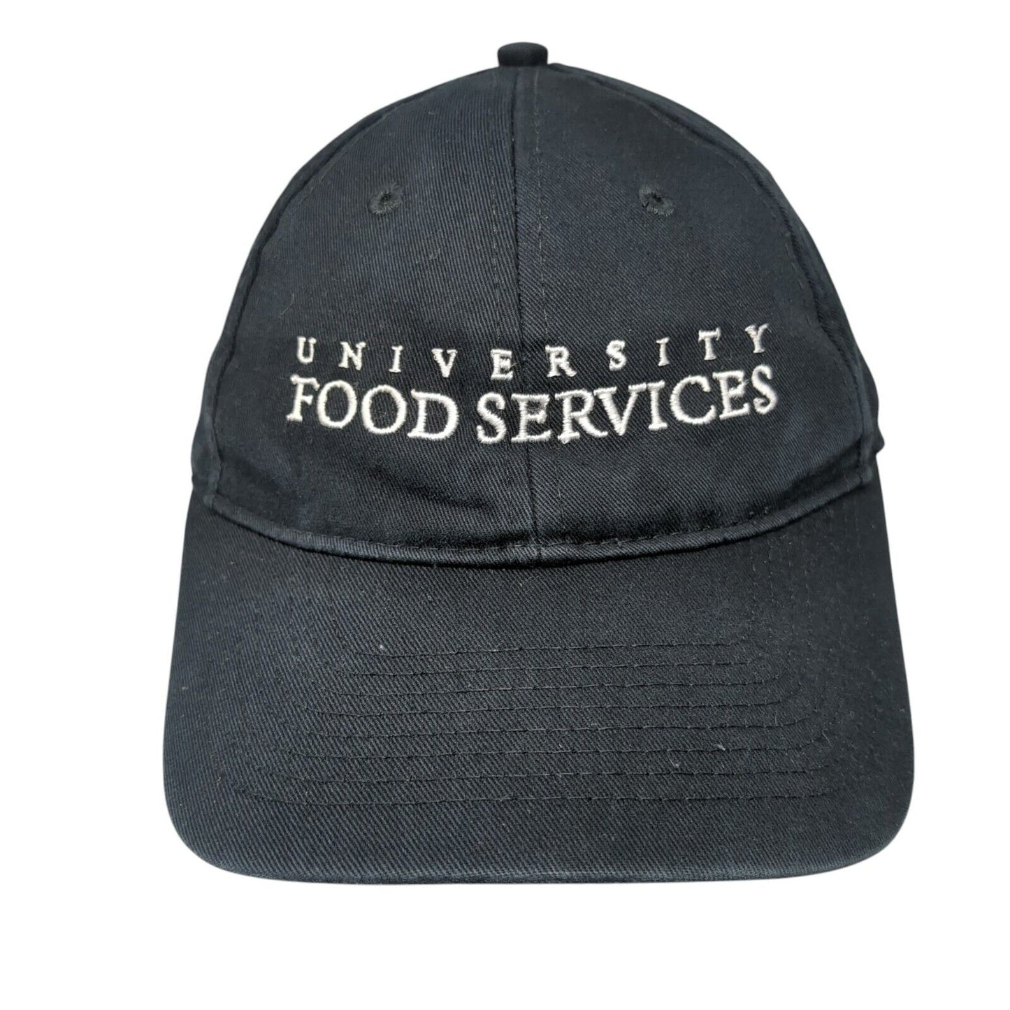 University Food Services Strapback Hat Black One Size Port & Company