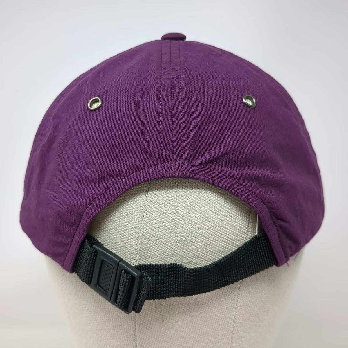 The North Face Baseball Cap Purple Supplex Nylon Slideback Hiking Hat Vintage