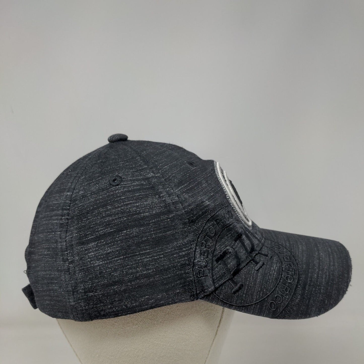 PR Puerto Rico Strapback Hat Black One Size Embroidered Robin Ruth