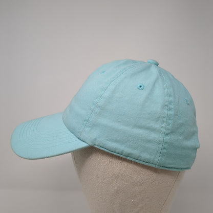 Eckos Slideback Hat Blue One Size Adjustable Vented Holes 6 Panel Blank