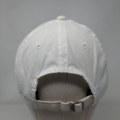 Nike Swoosh Slideback Hat White OSFA Embroidered Dri-Fit Heritage 86