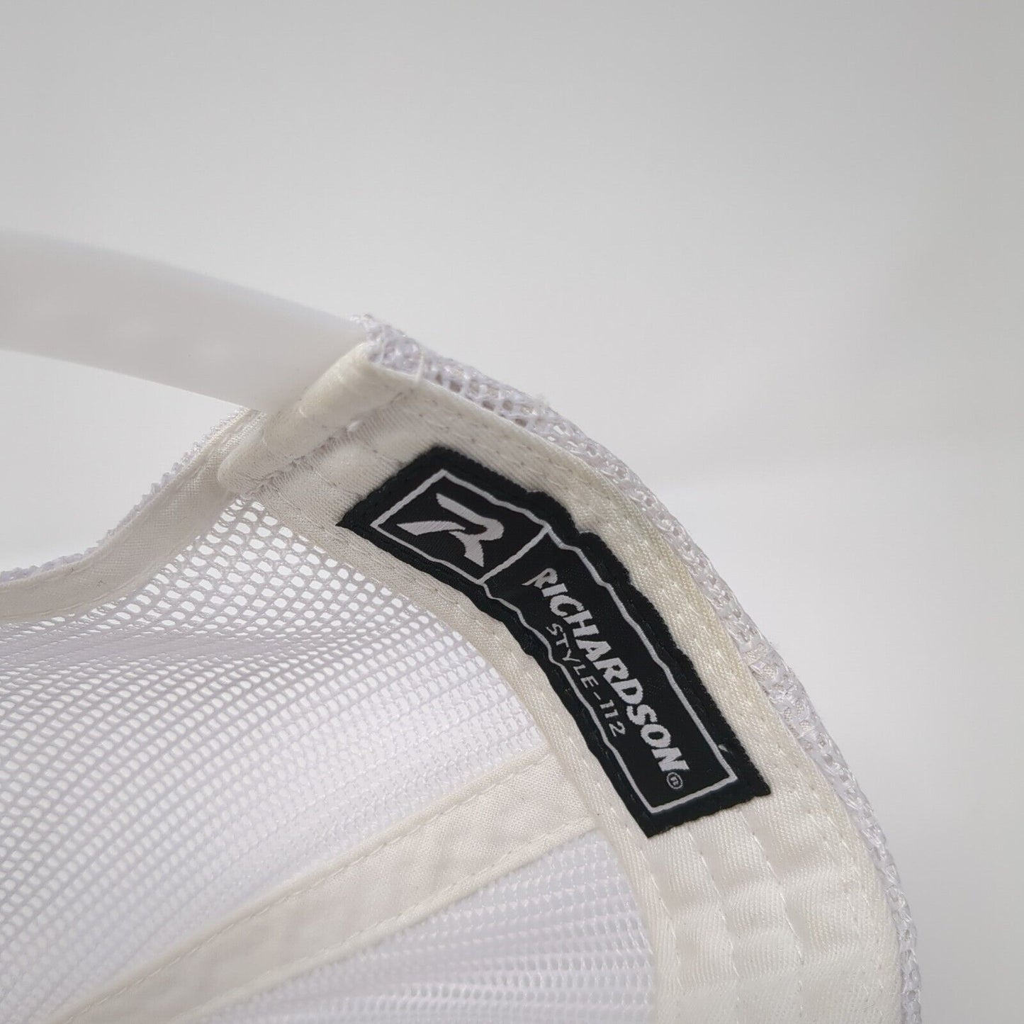 Golf 208 Strapback Hat White OS Adjustable Embroidered Mesh Back Richardson