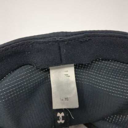 Under Armour Fitted Hat Black One Size Lightweight Emblem Logo 6 Panel
