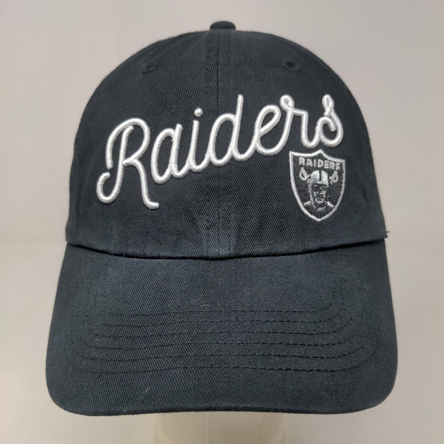 '47 Brand Women's Slideback Hat Black Los Angeles Raiders Embroidered Logo NFL