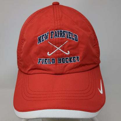 Nike Baseball Cap Red One Size New Fairfield Field Hockey Mesh Perforated Hat
