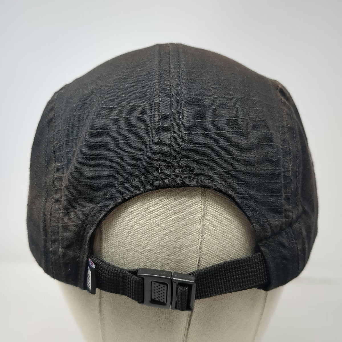Legend 5 Panel Black Hat One Size Mountain Patch Strapback Outdoor Cap