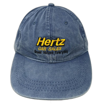 Otto Baseball Cap Blue One Size Hertz Car Sales Unstructured Slideback Hat