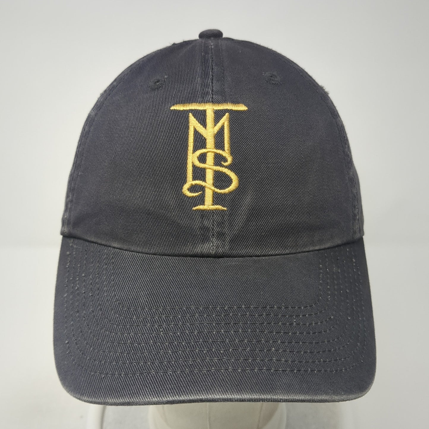 TMS Slideback Baseball Cap Gray One Size Adjustable Embroidered Dog Daze