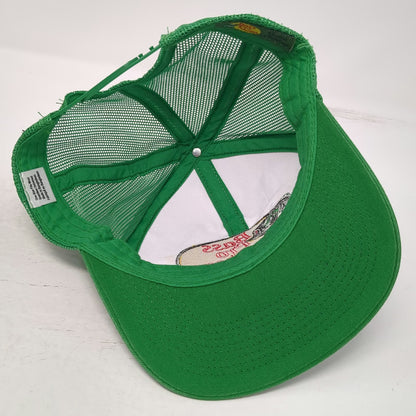 Bass Pro Shops Trucker Hat Green One Size Mesh Snapback Bass Fish Fishing Logo