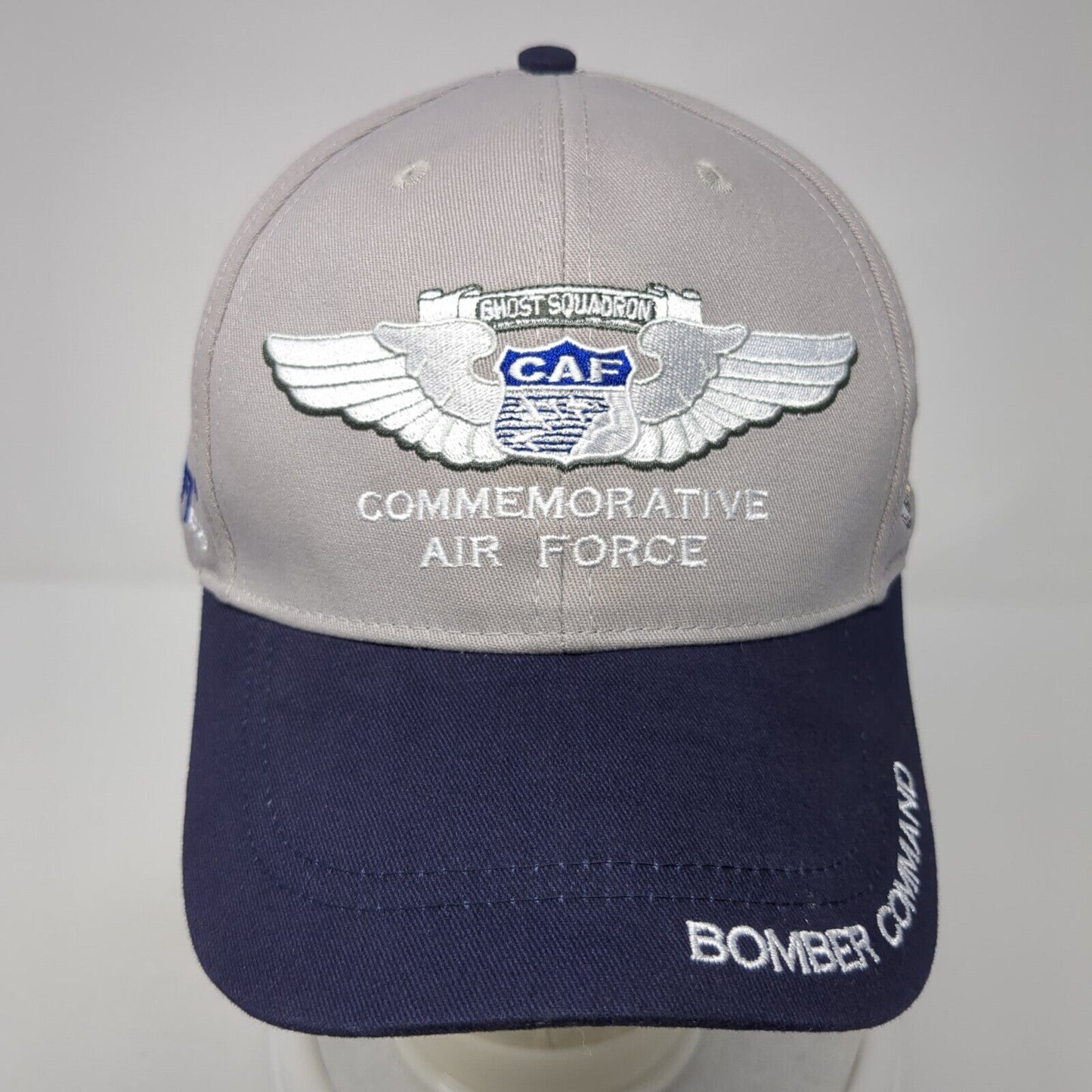 Ghost Squadron CAF Bomber Command Strapback Hat Gray OS Adjustable Embroidered