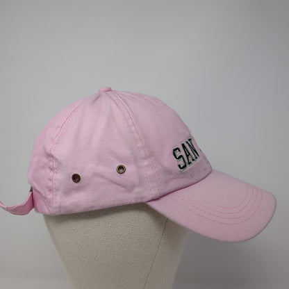 San Diego Slideback Baseball Cap Pink One Size Adjustable Embroidered 6 Panel