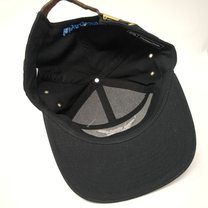 Hang Loose Send It! Illiya Slideback Hat Black One Size Leather Strap