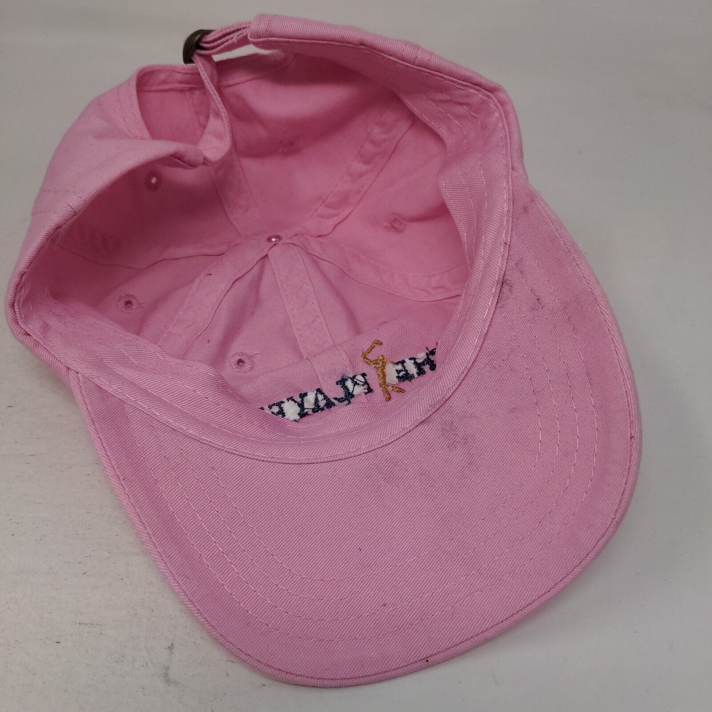 The Players Golf Slideback Hat Pink OSFA Embroidered Adjustable 6 Panel
