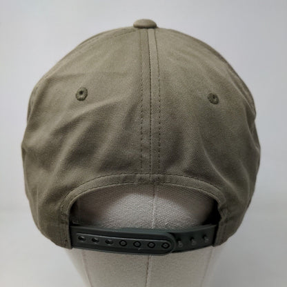 RVCA Men's Snapback Hat Green Embroidered Logo Cotton Blend Adjustable