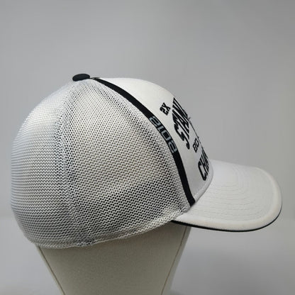 Reebok Los Angeles Kings NHL Hat White XL Mesh 2012 2014 Stanley Cup Champions