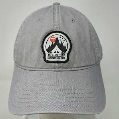 Anvil Baseball Cap Gray Black Red One Size TSheets Summer Camp Hat