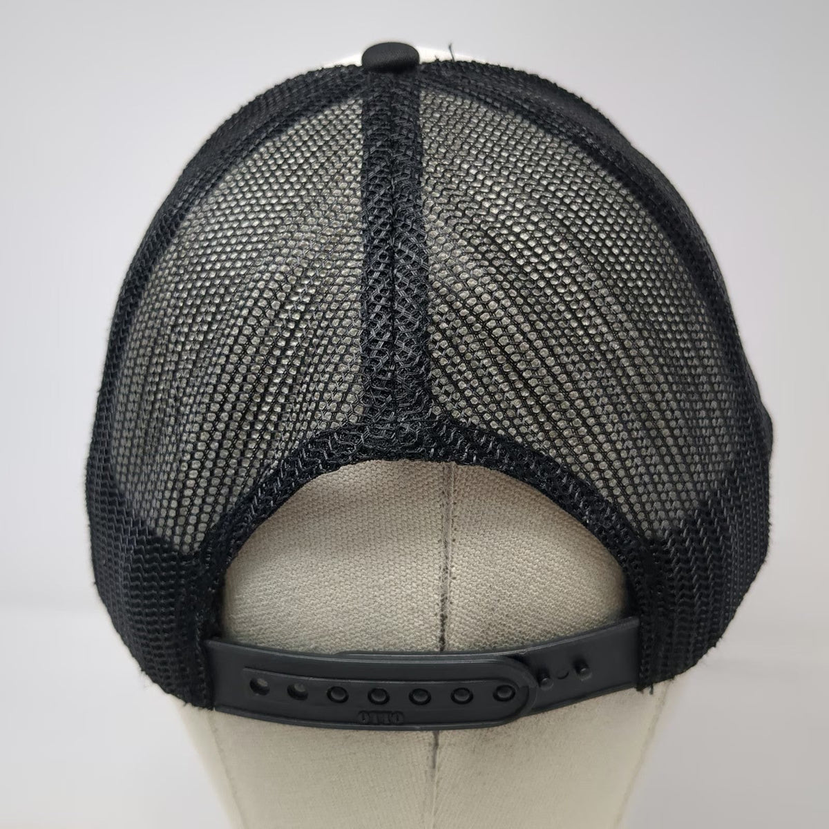 Otto Trucker Hat Black White One Size Shake & Bake Motorsports Mesh Snapback