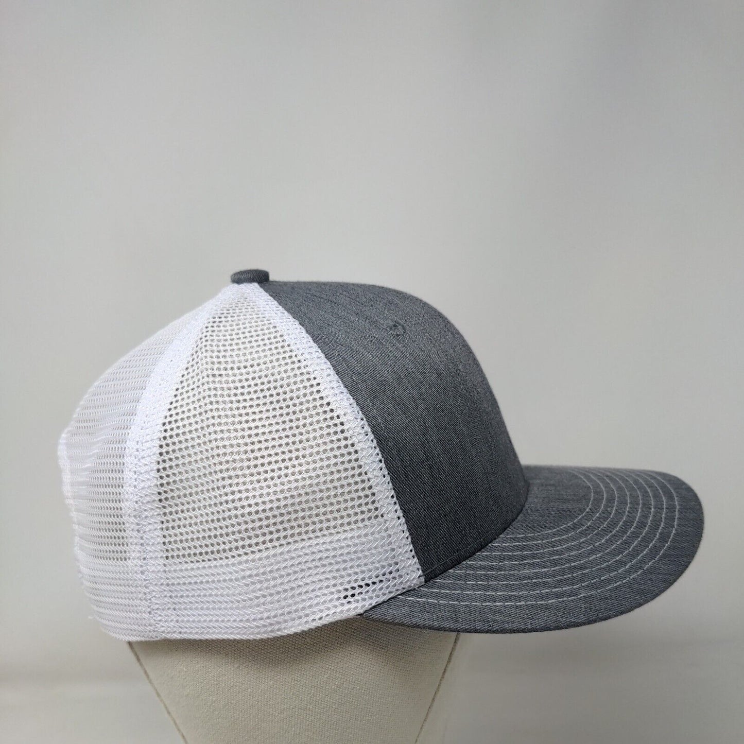 Wilcox Snapback Trucker Hat Gray One Size HCS Adjustable Mesh Back Champro