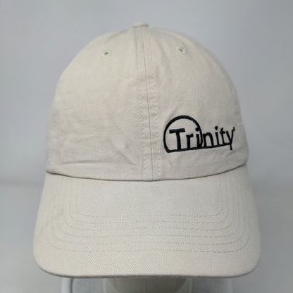 Trinity Slideback Hat Tan OSFM Adjustable Embroidered Cotton Quake City Caps