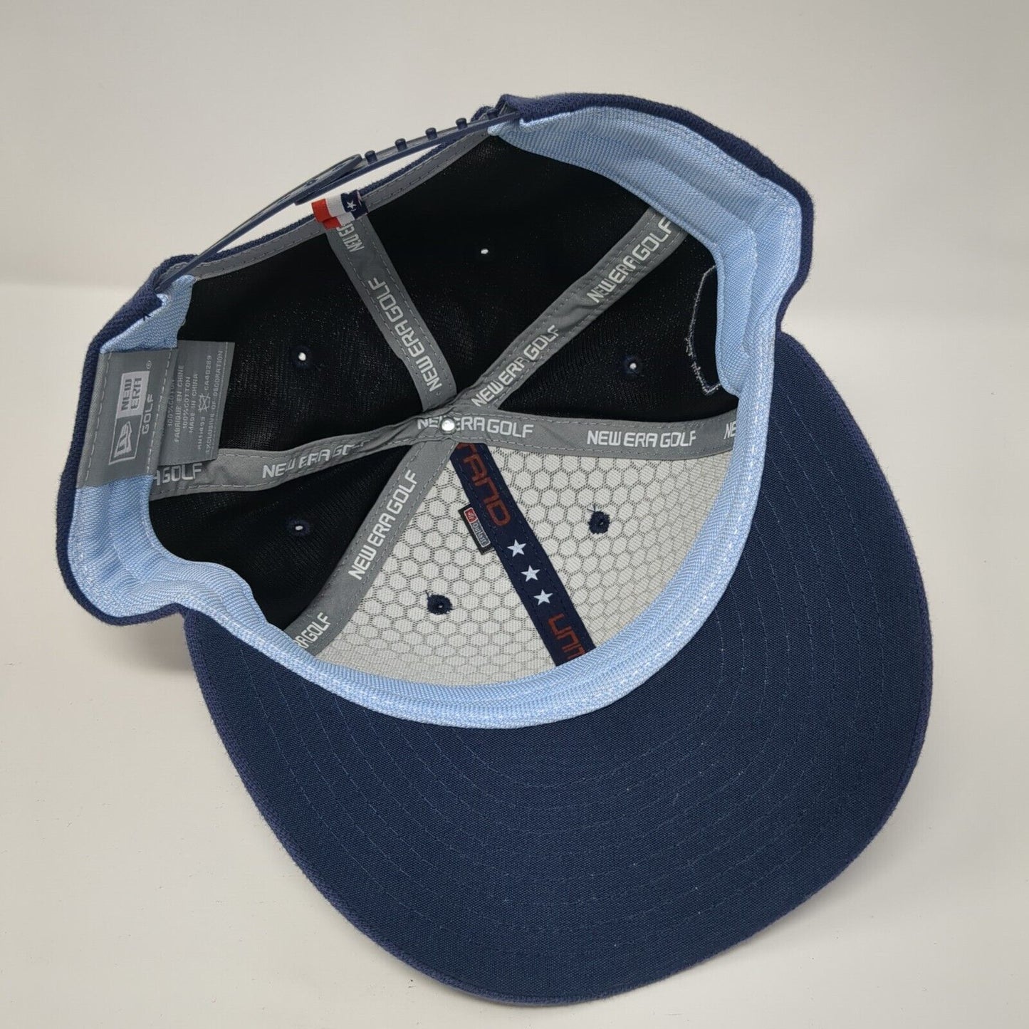 USA 2018 Snapback Golf Hat Blue One Size Adjustable Patriotic Emblem New Era