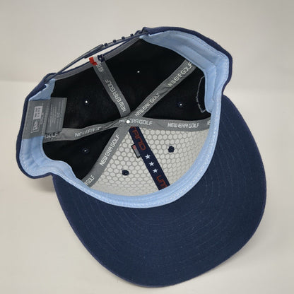 USA 2018 Snapback Golf Hat Blue One Size Adjustable Patriotic Emblem New Era