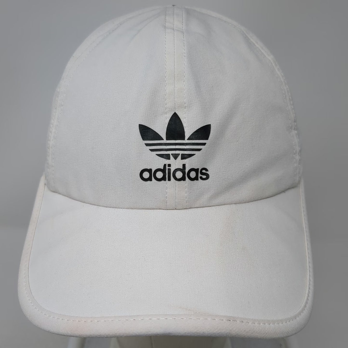Adidas Baseball Cap White One Size Three Stripes Trefoil Logo Performance Hat