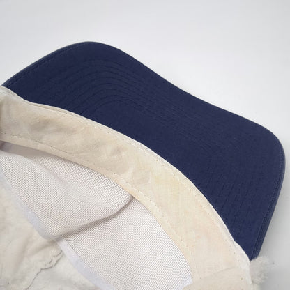Cobra Caps 5 Panel White Blue One Size Snapback Aqua Glass Embroidered Logo Hat