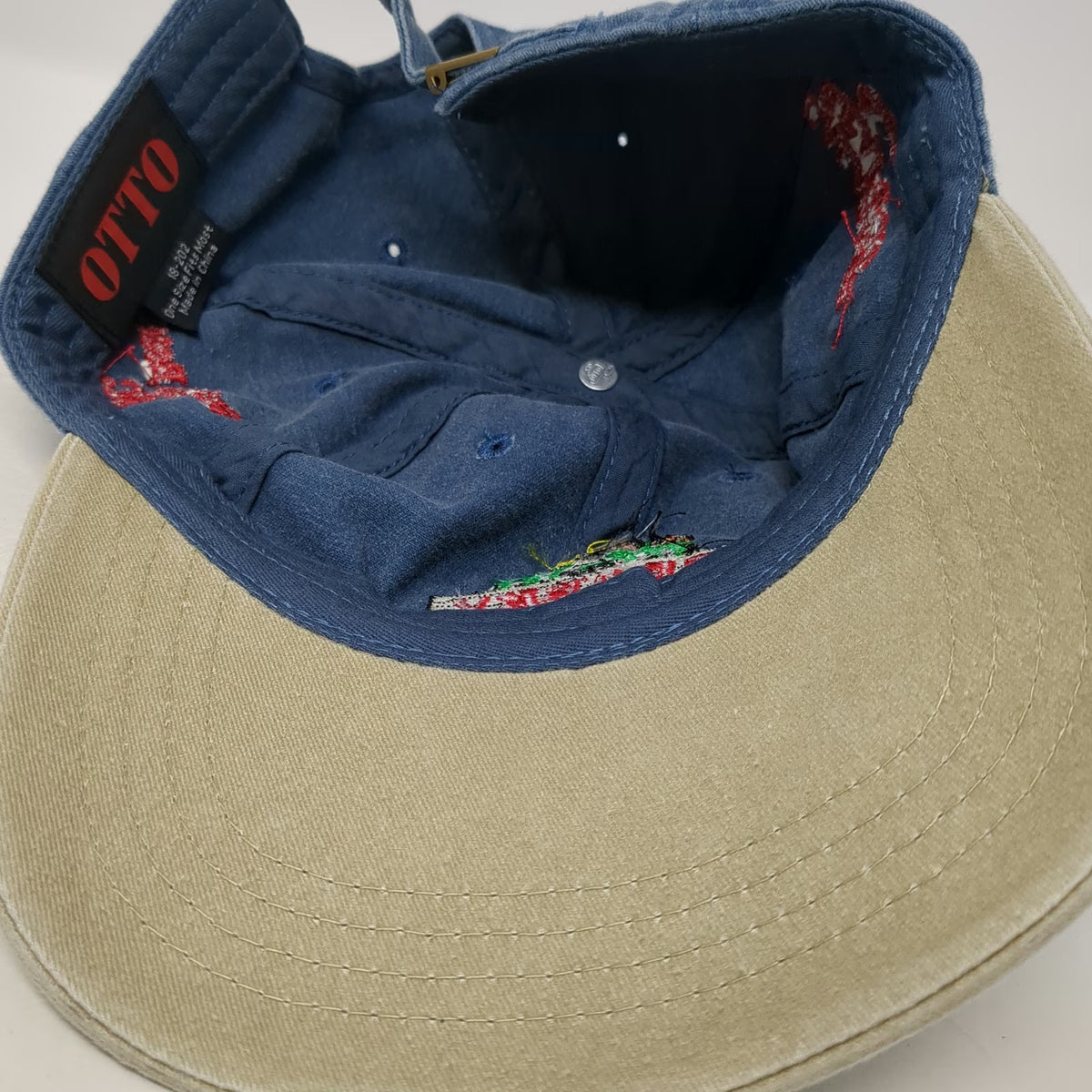 OTTO Crabby Mikes Seafood Surfside Beach SC Blue Baseball Cap One Size Hat