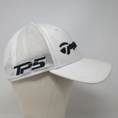 TaylorMade Baseball Cap White M Stealth TP5 A-Flex Golf Hat Mesh Performance