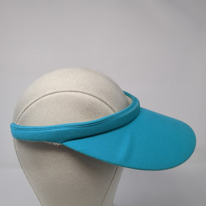 Faded Glory Clip On Visor Hat Blue One Size Solid Outdoor Cotton Blank