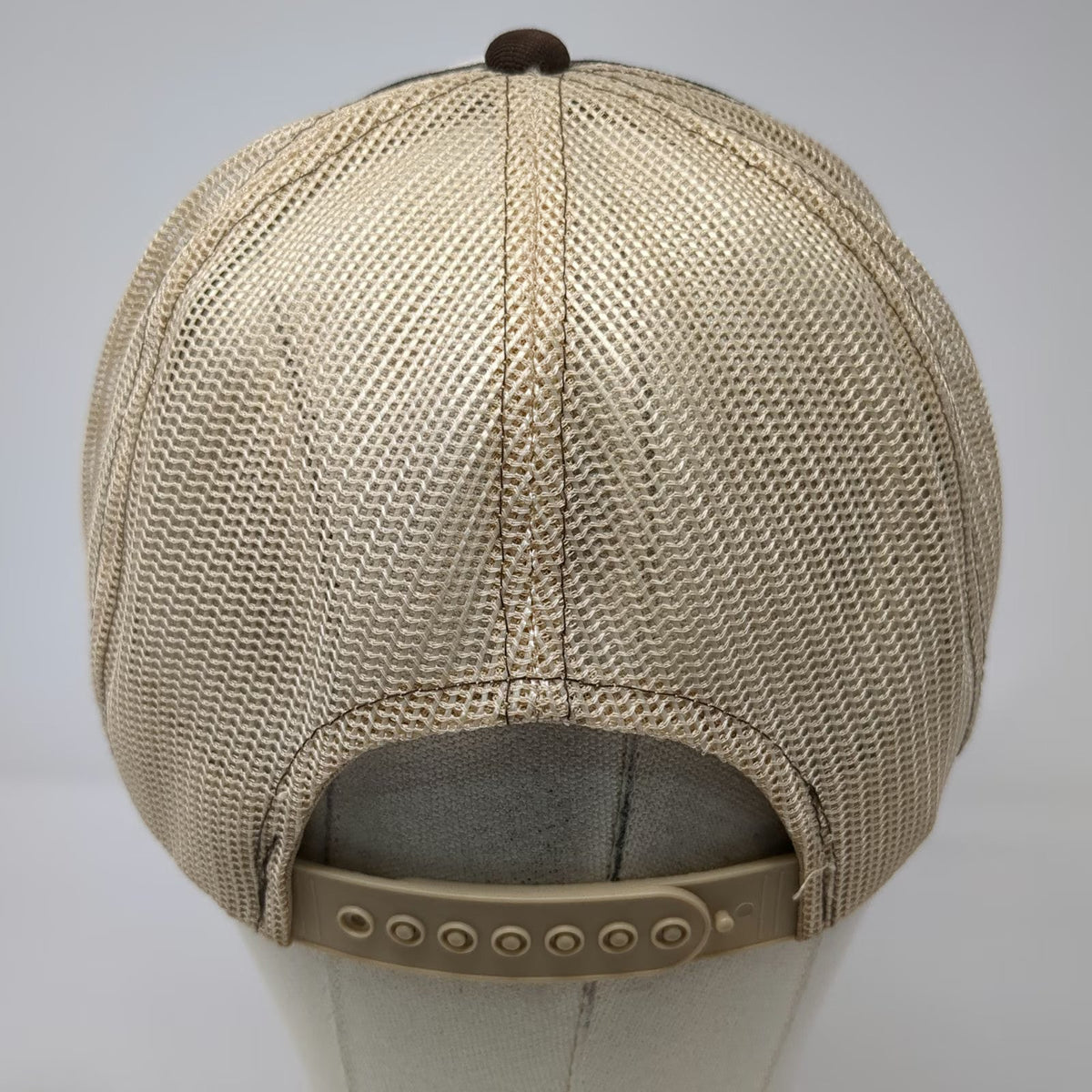AmaPro Trucker Hat Beige One Size Scholzen Products Wholesale Elk Snapback Mesh