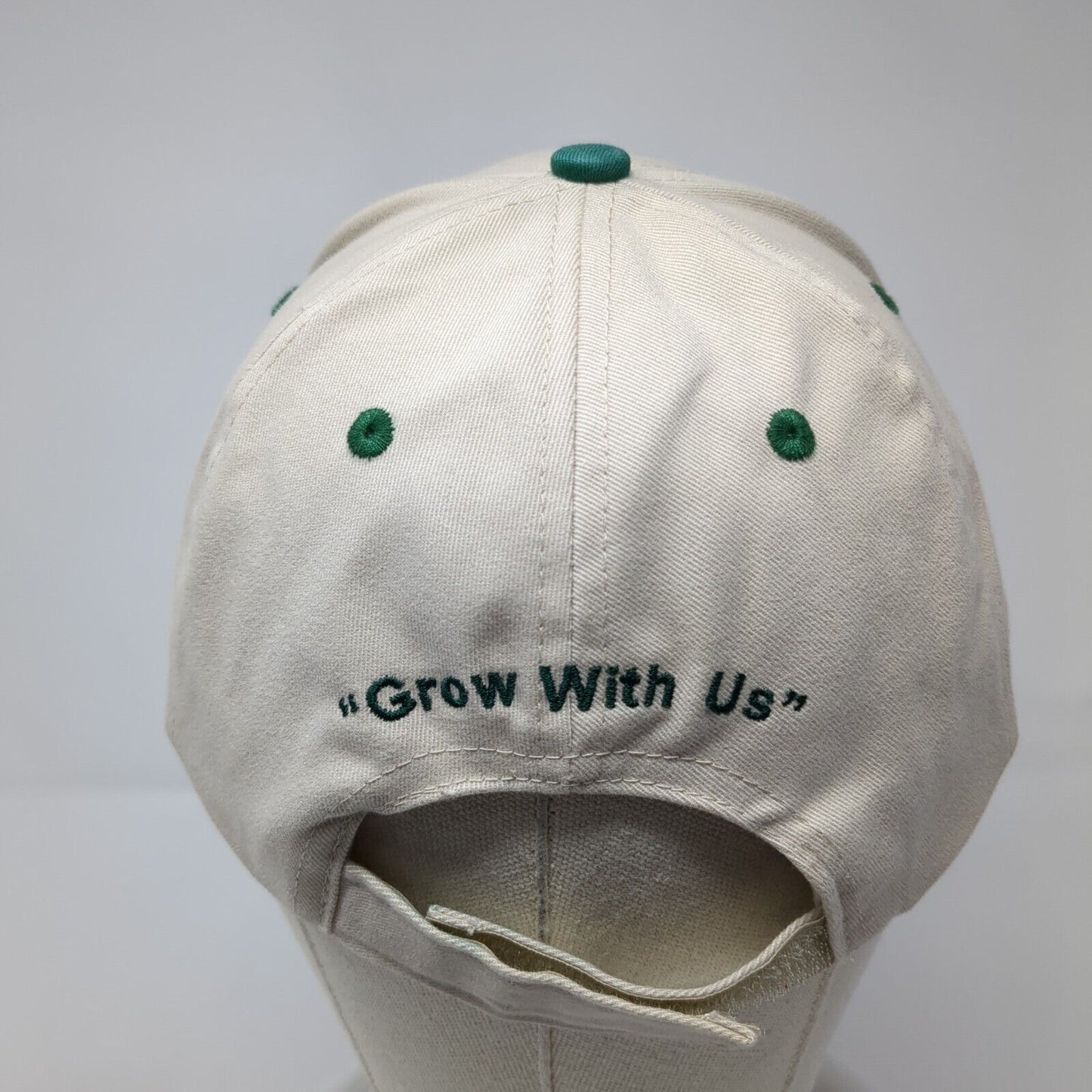 BFC Grow With Us Strapback Hat Tan One Size Hammette Sharp 6 Panel