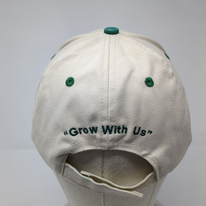 BFC Grow With Us Strapback Hat Tan One Size Hammette Sharp 6 Panel