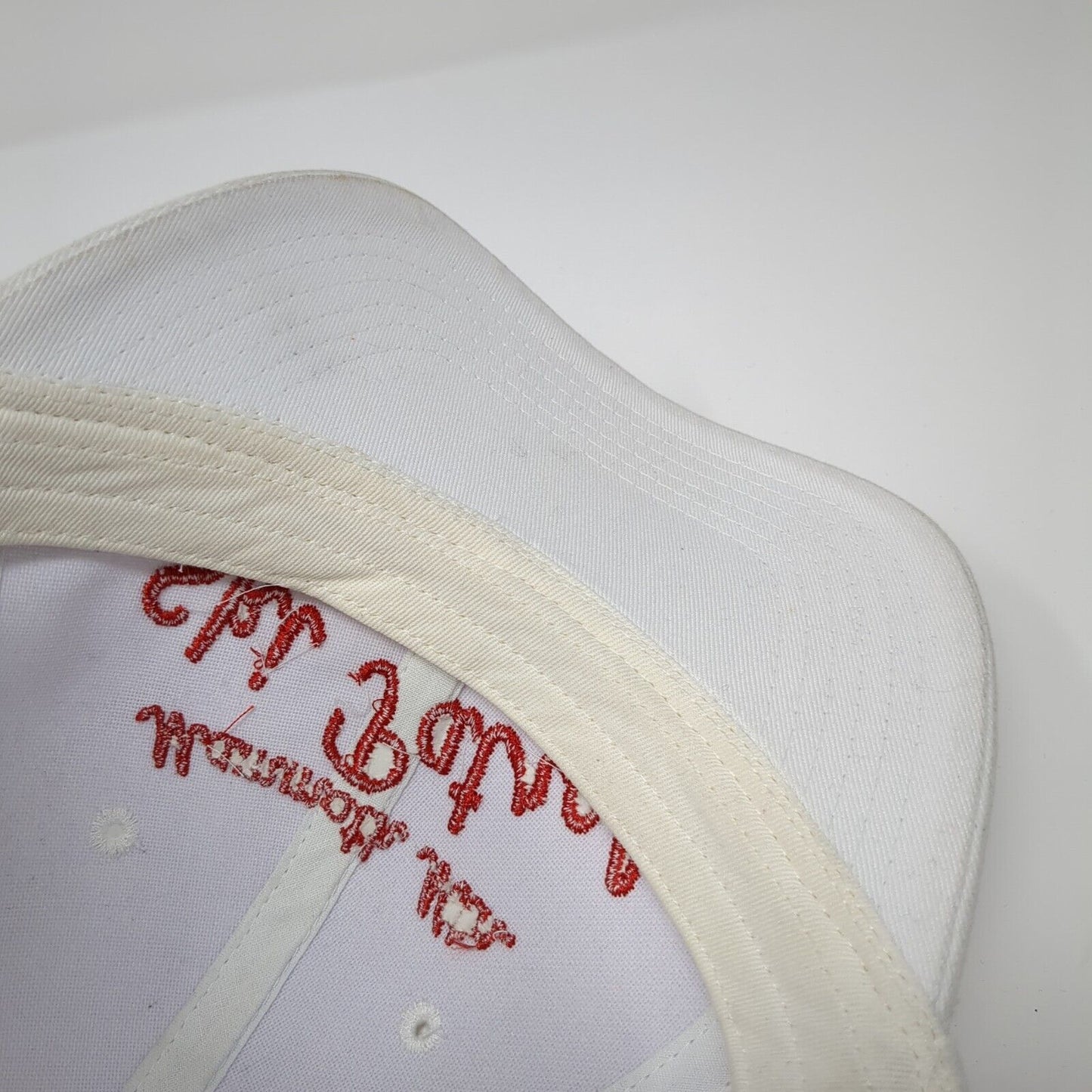 Mammoth Mtn. Ski Patrol Slideback Hat White One Size Adjustable Sportsman