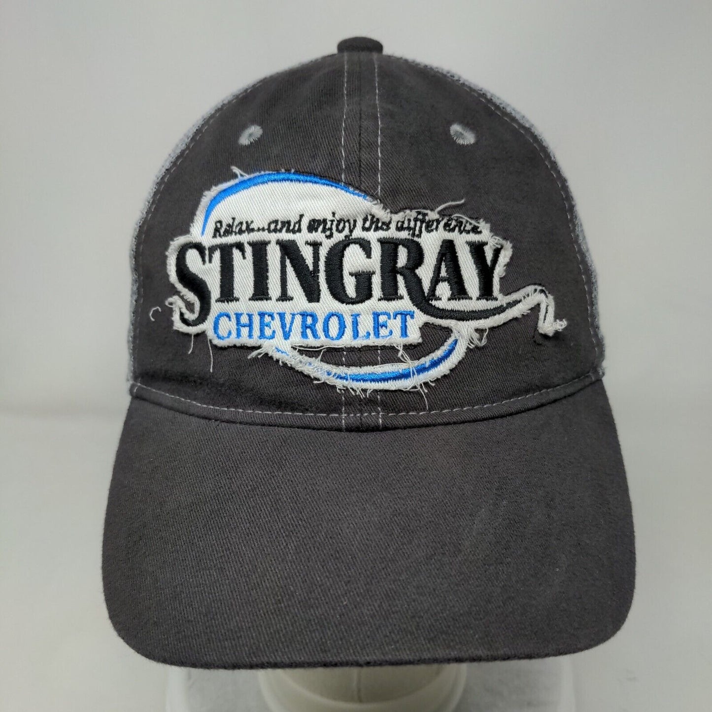 Chevrolet Stingray Strapback Mesh Back Trucker Hat Gray One Size 6 Panel