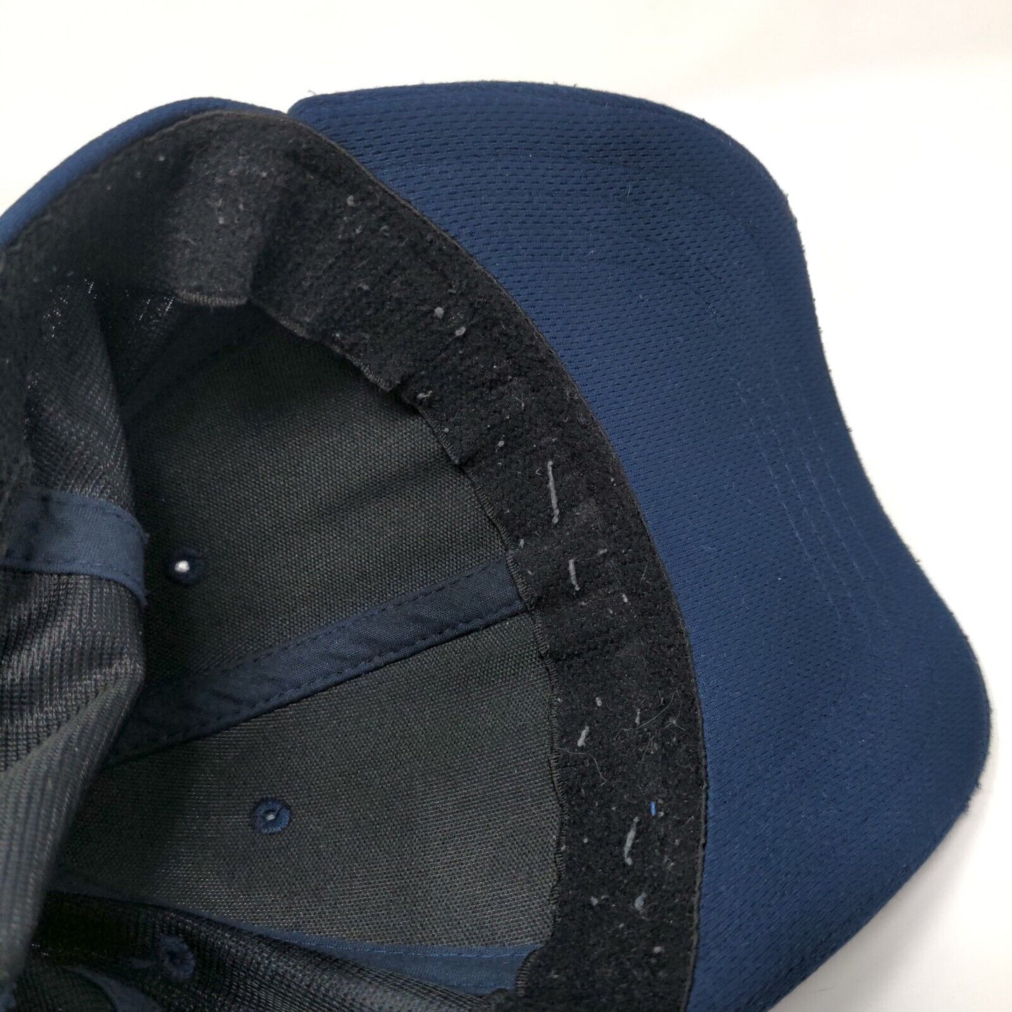 Athletic Works Fitted Hat Blue S/M Lightweight Vented Holes 6 Panel Blank
