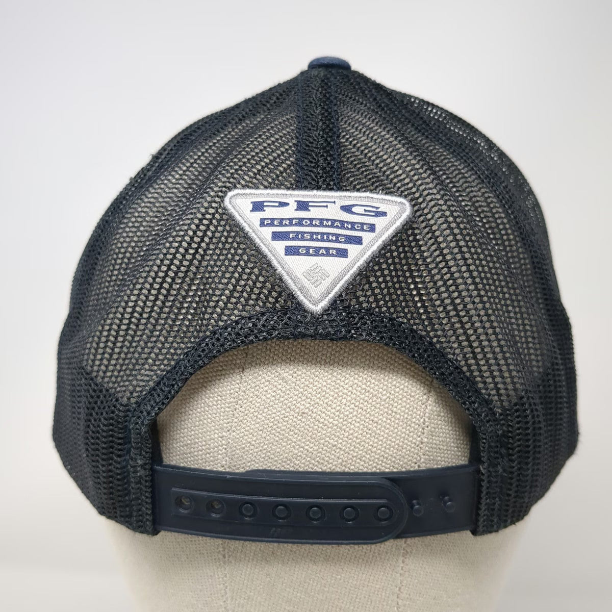Columbia PFG Trucker Hat Blue One Size Mesh Snapback Performance Fishing Gear