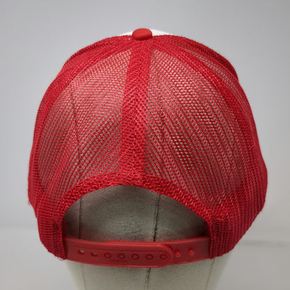 Otto Trucker Hat Red White OSFM Manhattan Beach CA Surfing Santa Xmas 2024 Foam